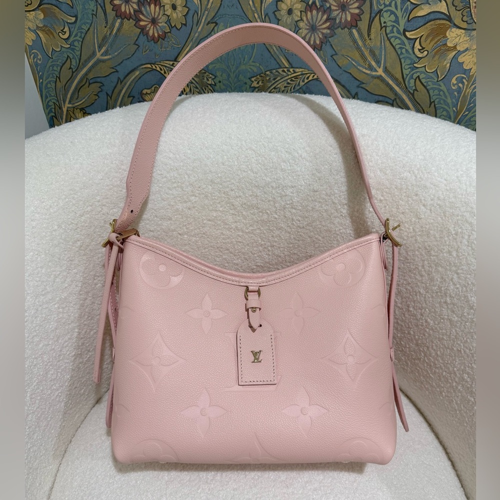 *Rare* Louis Vuitton Carryall PM Bag in Pink Opale